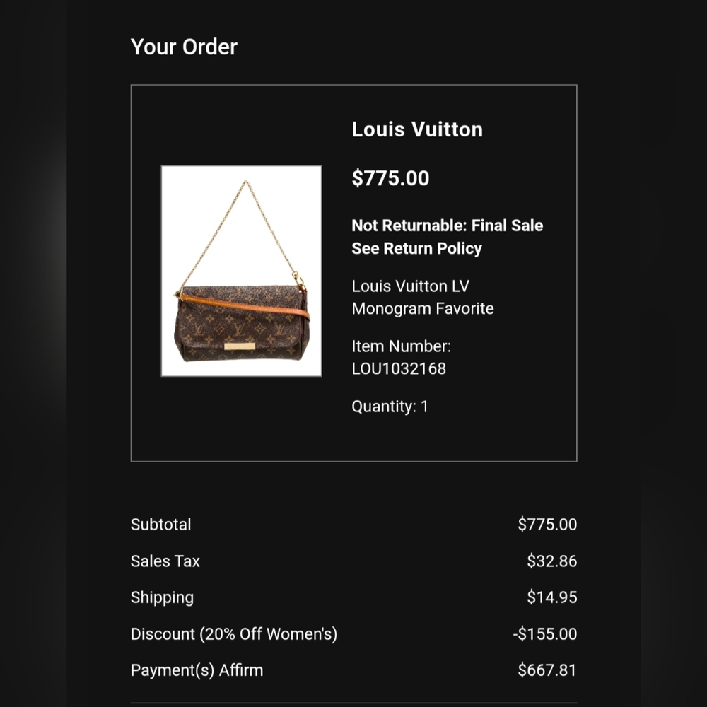 Louis Vuitton PM Favorite Monogram Shoulder Bag - Picture 4 of 16